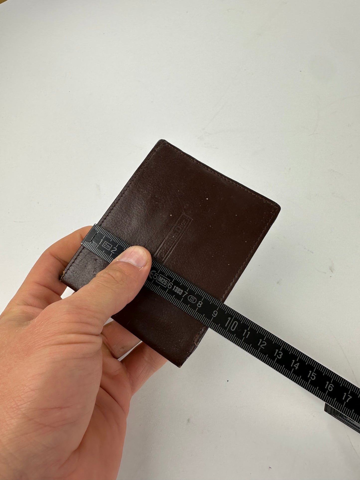 Vintage Dior Leather Bifold Wallet Dark Brown