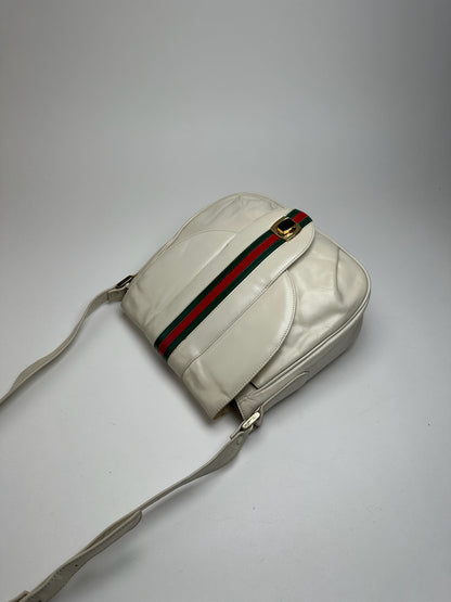 Vintage Gucci leather bag white