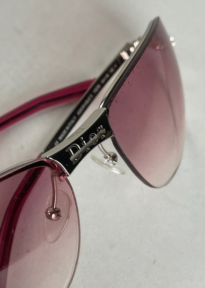 Vintage Dior Rimless Sunglasses Purple