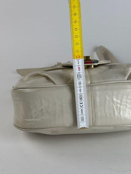Vintage Gucci leather bag white