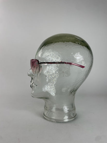 Vintage Dior Rimless Sunglasses Purple