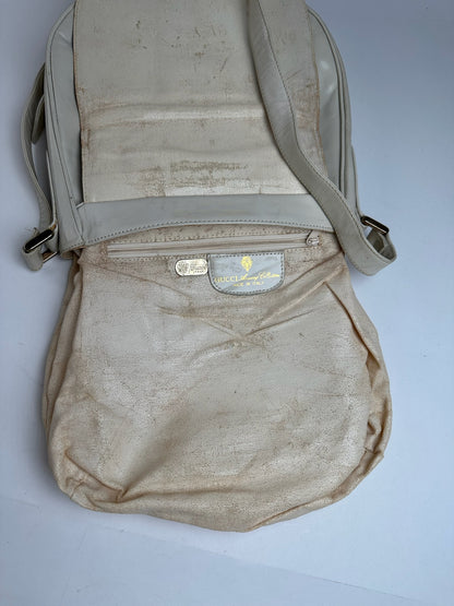 Vintage Gucci leather bag white