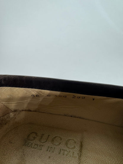 Vintage Gucci Horsebit Suede Loafer Black