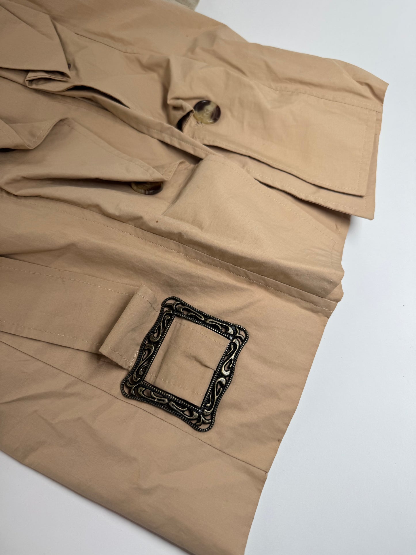 Vintage Chloe Cotton Trenchcoat Beige Brown XS