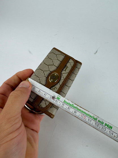 Vintage Dior Monogram Key Holder beige brown