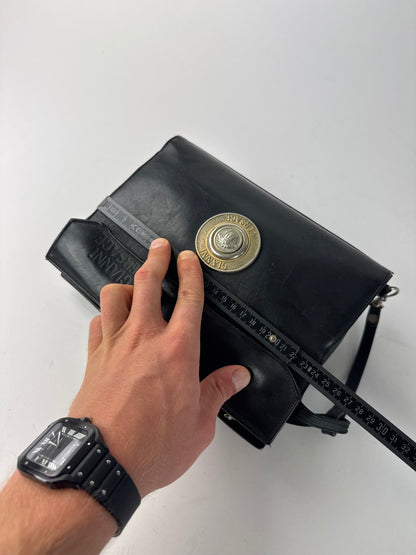 Vintage Gianni Versace Leather Mini Bag Black