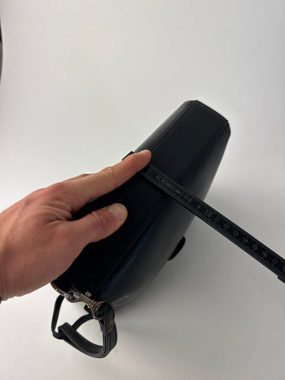 Vintage Gianni Versace Leather Mini Bag Black