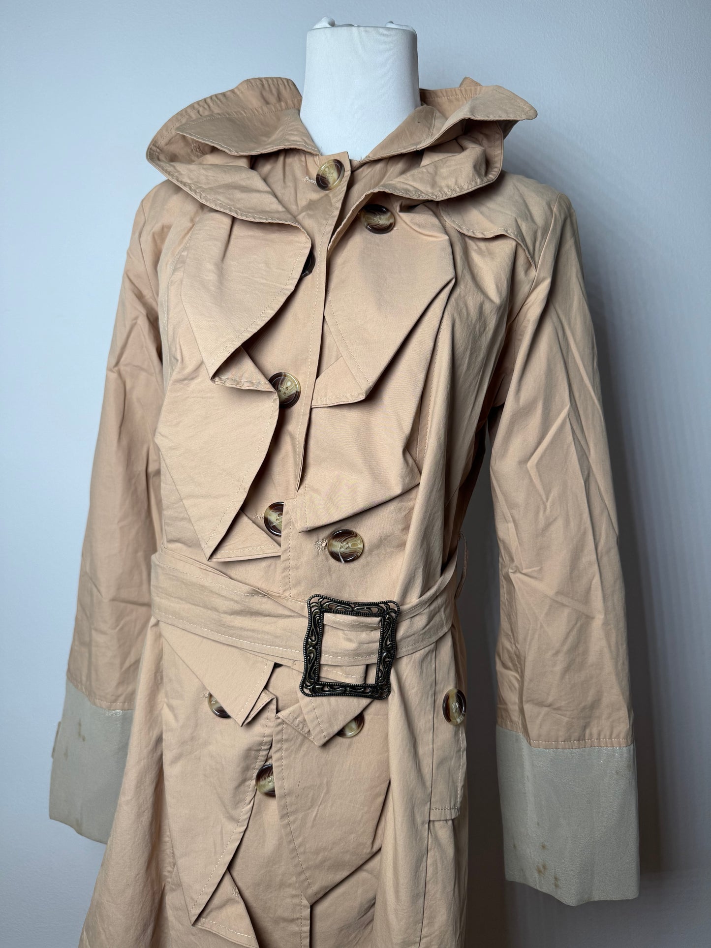 Vintage Chloe Cotton Trenchcoat Beige Brown XS