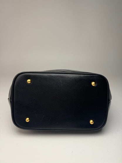 Sac vintage Courrèges Paris en cuir noir