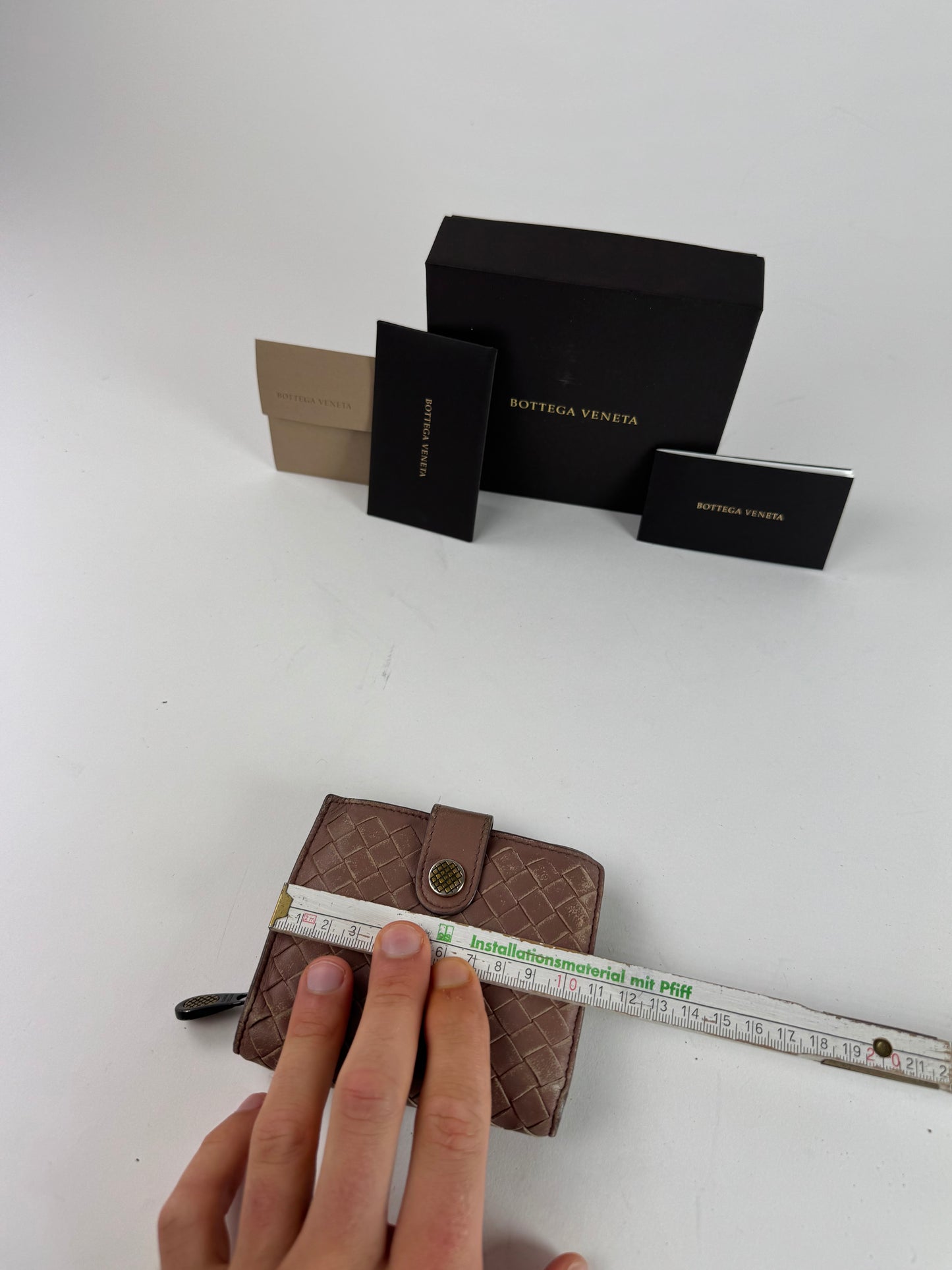 Vintage Bottega Veneta Intrecciato Leather Wallet Purple