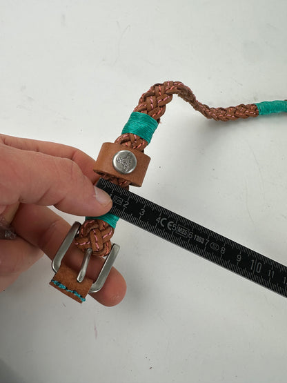 Vintage Vivienne Westwood Braided Leather Belt Cognac 100 cm