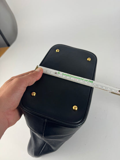 Sac vintage Courrèges Paris en cuir noir