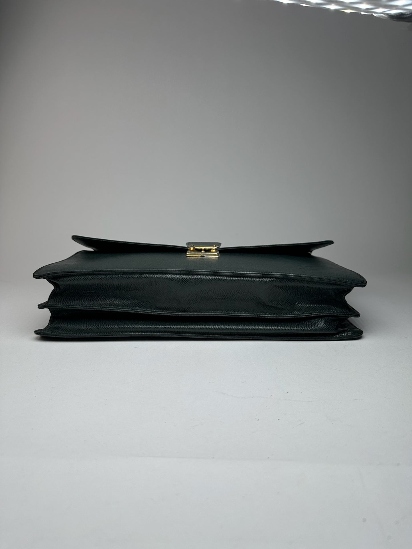 Vintage Louis Vuitton Taiga Leather Briefcase green