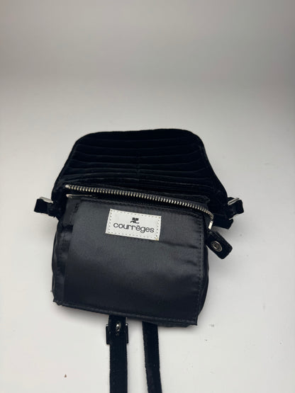 Sac bandoulière Courrèges vintage noir