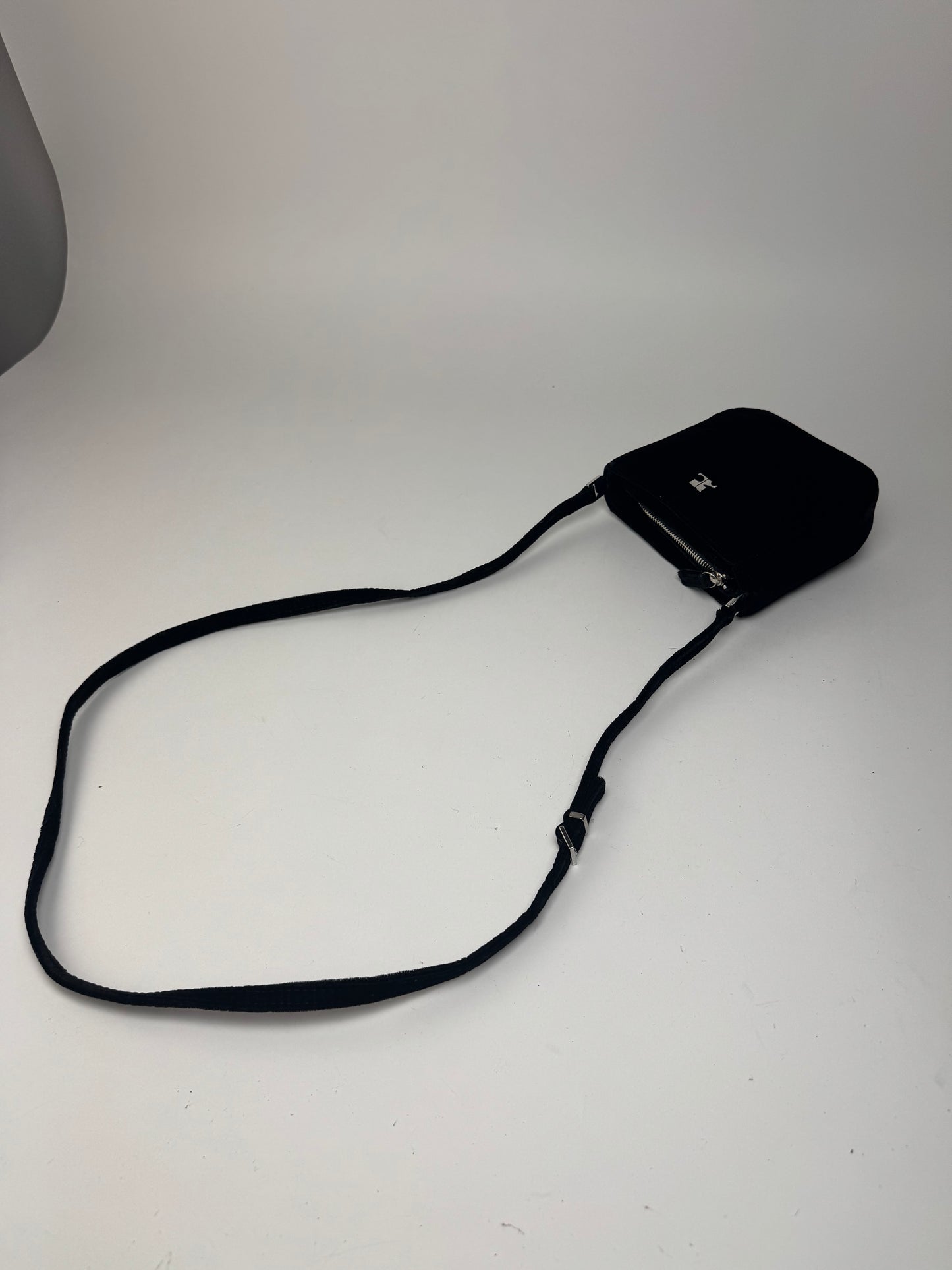 Sac bandoulière Courrèges vintage noir