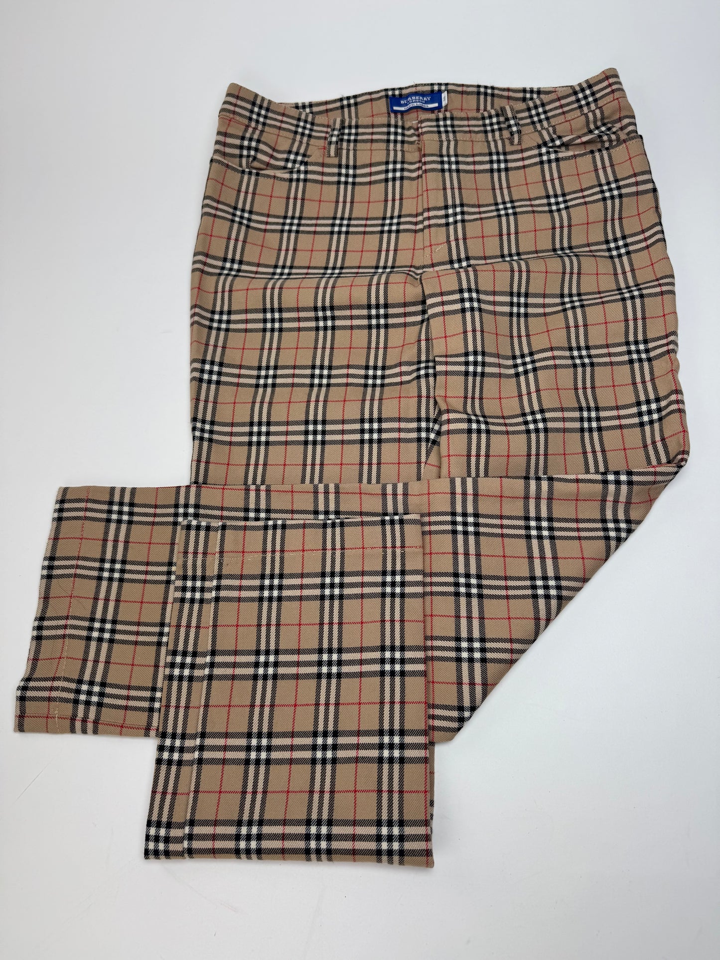 Vintage Burberry Nova Check monogram Pants beige Brown 38/M