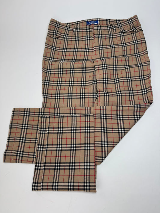 Vintage Burberry Nova Check monogram Pants beige Brown 38/M