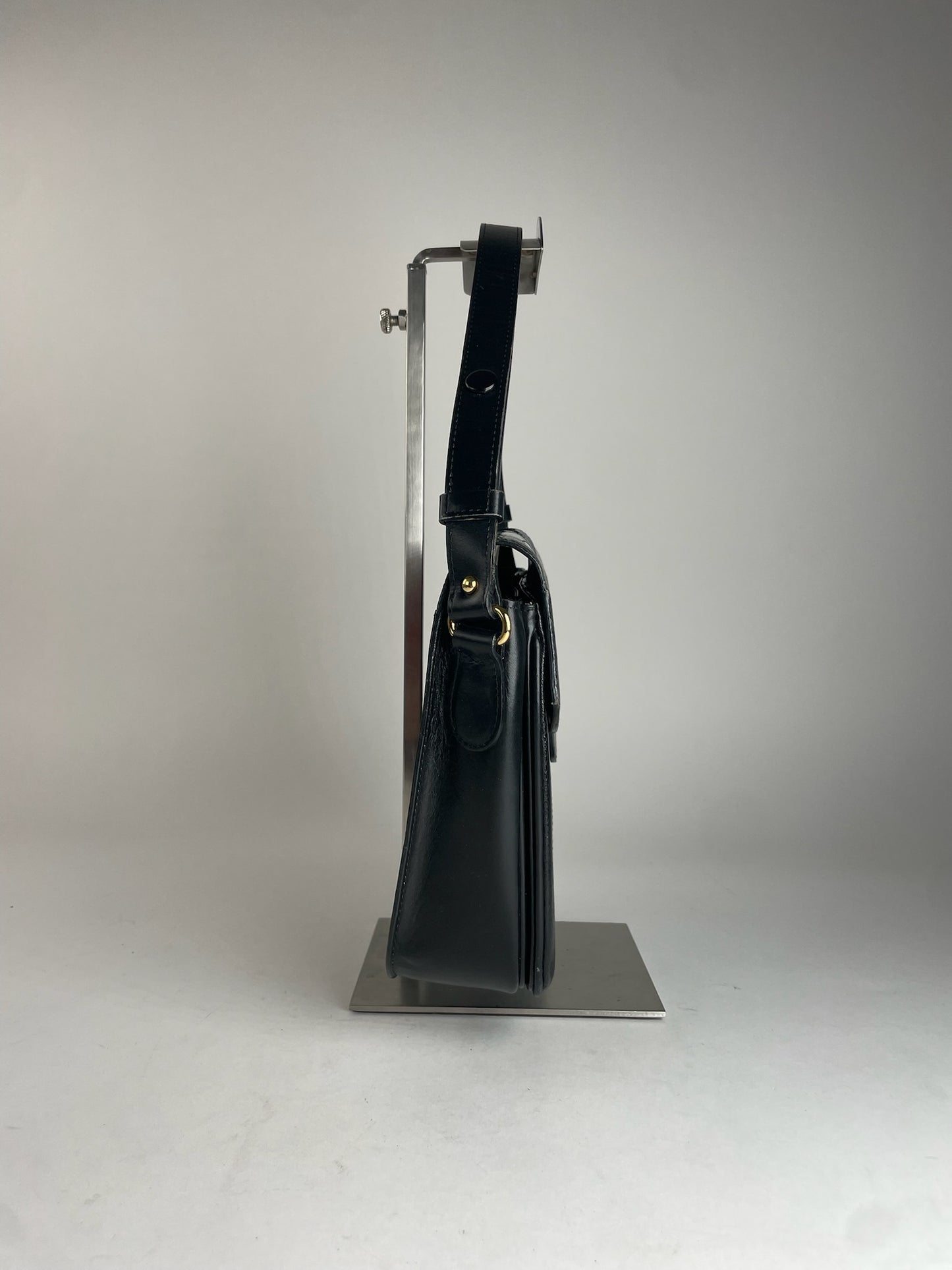 Vintage Yves Saint Laurent Leather 2Way Bag Black