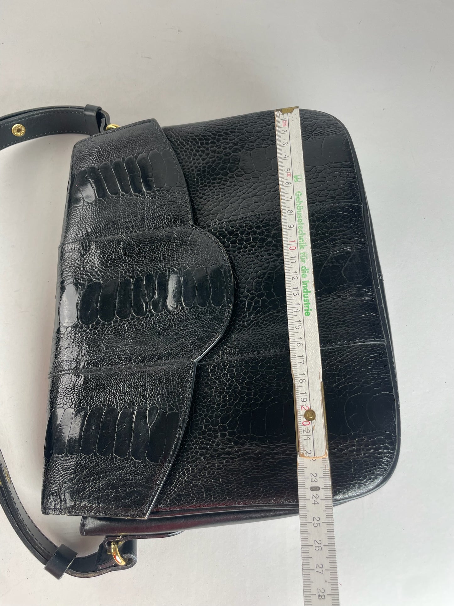 Vintage Yves Saint Laurent Leather 2Way Bag Black