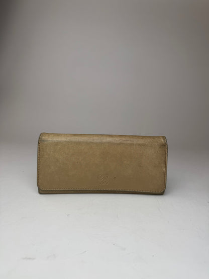 Vintage Loewe Madrid Leather Wallet beige