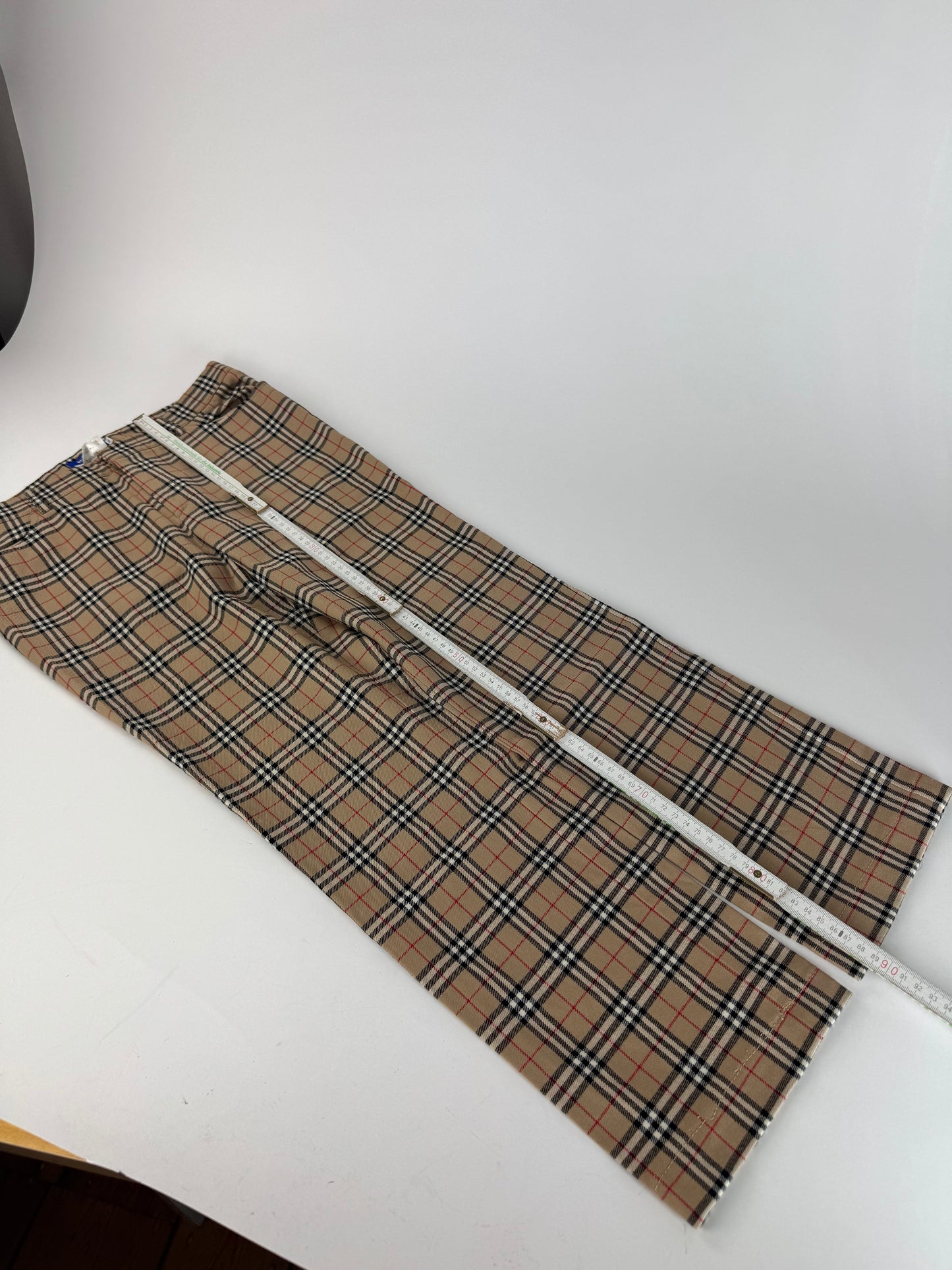 Vintage Burberry Nova Check monogram Pants beige Brown 38/M
