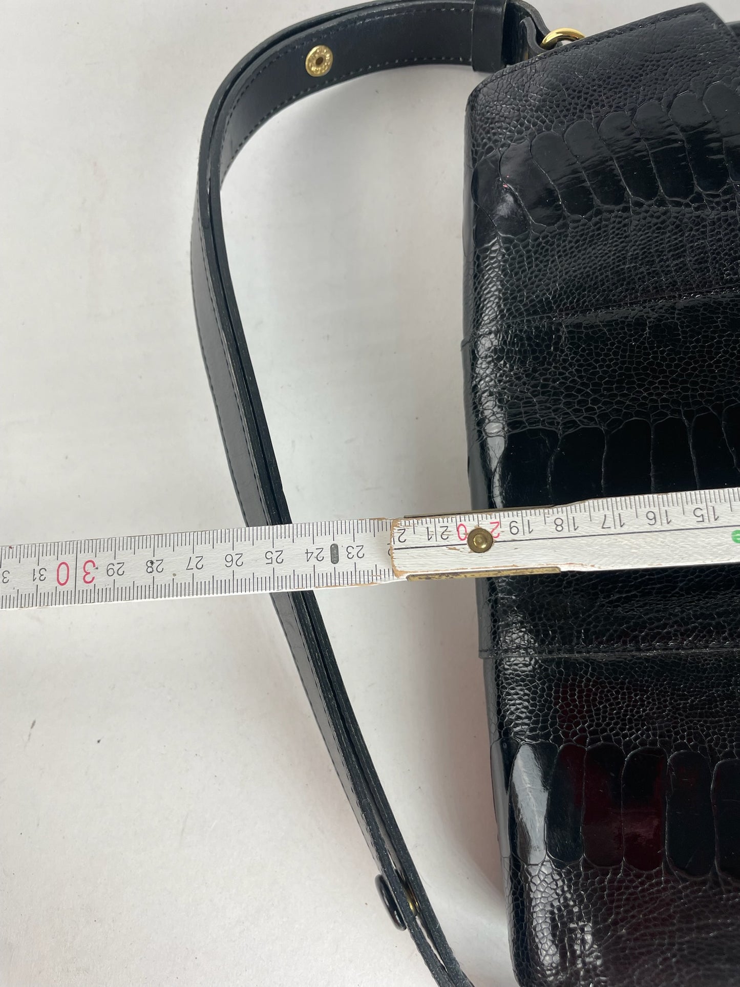 Vintage Yves Saint Laurent Leather 2Way Bag Black