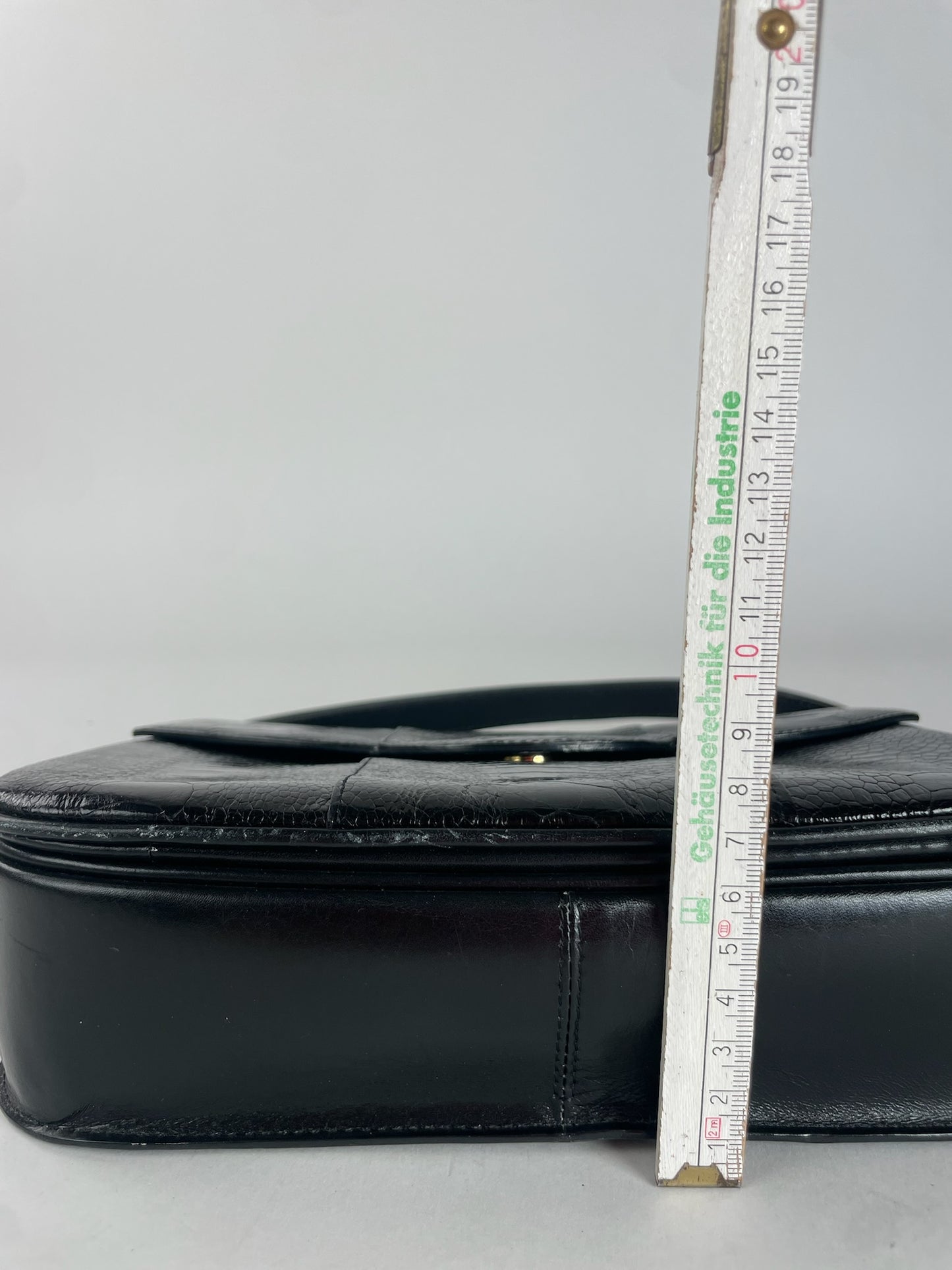 Vintage Yves Saint Laurent Leather 2Way Bag Black