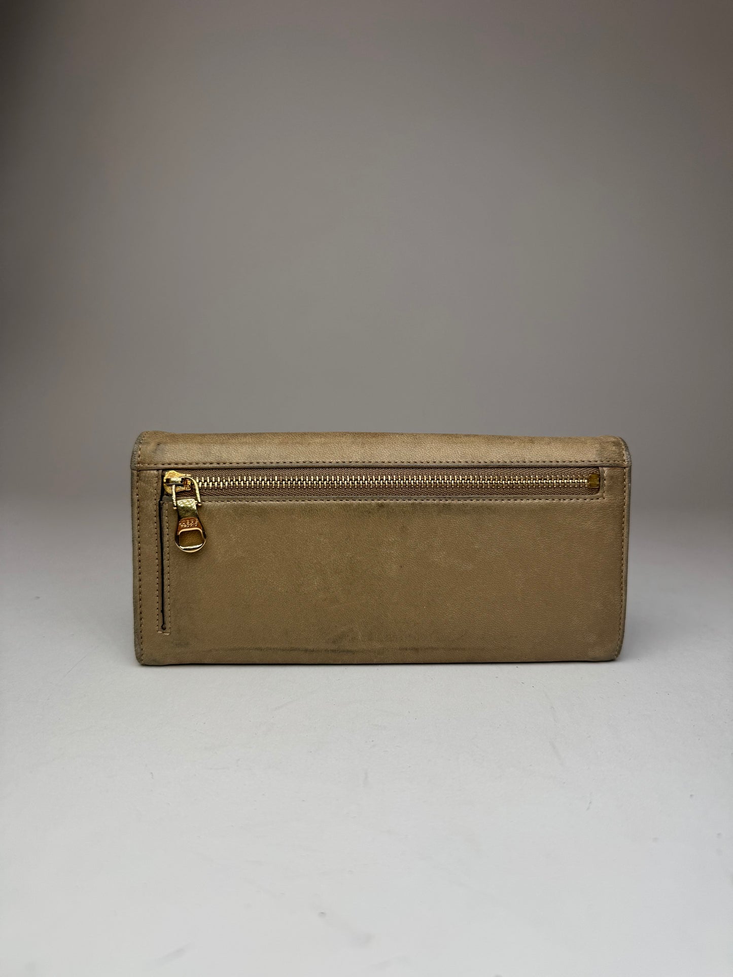 Vintage Loewe Madrid Leather Wallet beige