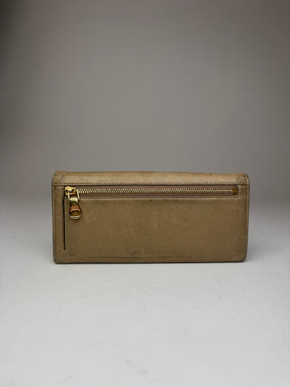 Vintage Loewe Madrid Leather Wallet beige