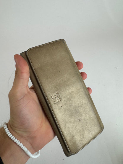 Vintage Loewe Madrid Leather Wallet beige