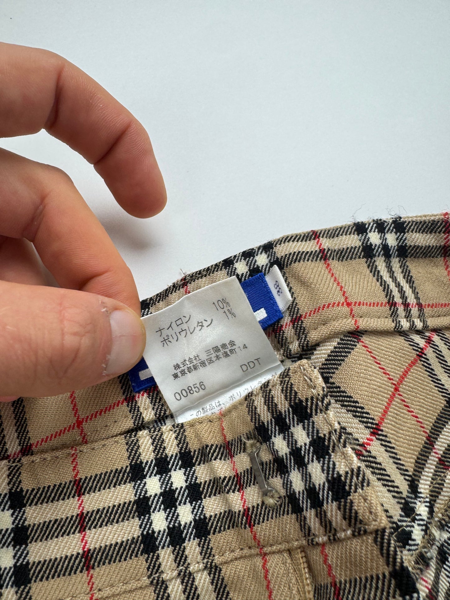 Vintage Burberry Nova Check monogram Pants beige Brown 38/M