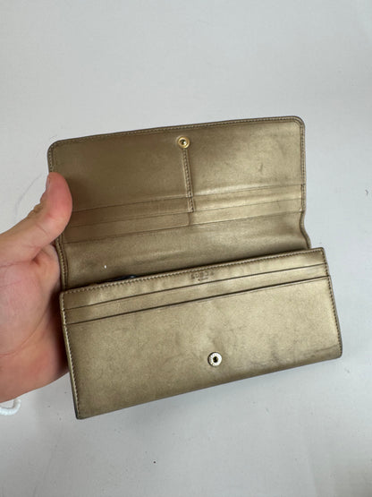 Vintage Loewe Madrid Leather Wallet beige