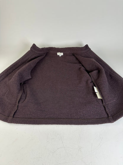 Vintage Balenciaga Nylon Wool Jacket Dark Brown M