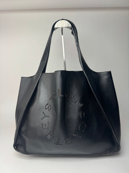 Vintage Stella Mc Cartney Vega Leather shopper black