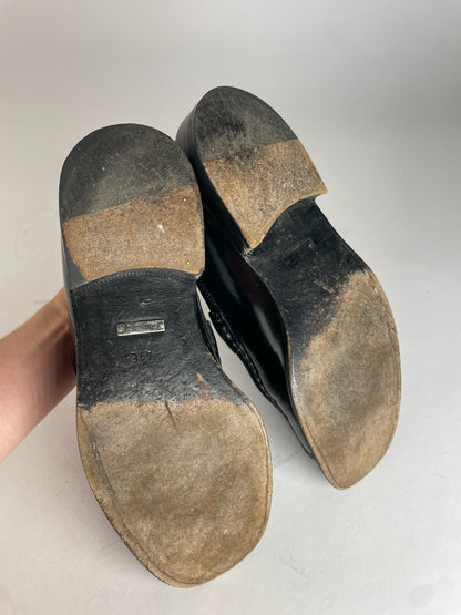 Vintage Gucci Mens Patent Leather Horsebit Loafer EU41