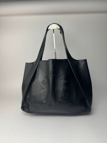Vintage Stella Mc Cartney Vega Leather shopper black