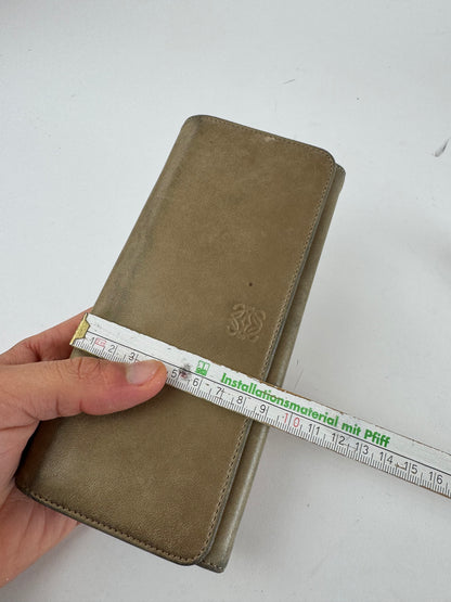Vintage Loewe Madrid Leather Wallet beige