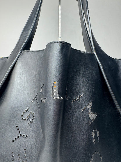 Vintage Stella Mc Cartney Vega Leather shopper black