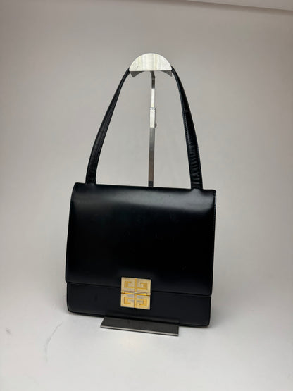 Vintage Givenchy 4G Patent Leather bag black
