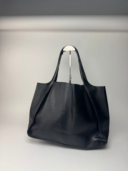 Vintage Stella Mc Cartney Vega Leather shopper black