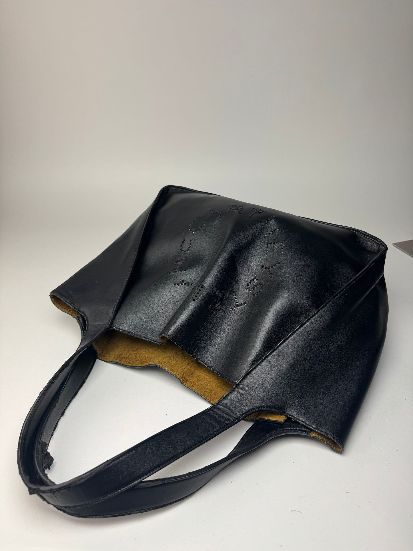 Vintage Stella Mc Cartney Vega Leather shopper black