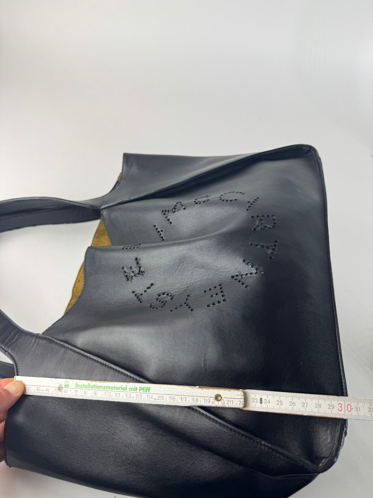 Vintage Stella Mc Cartney Vega Leather shopper black