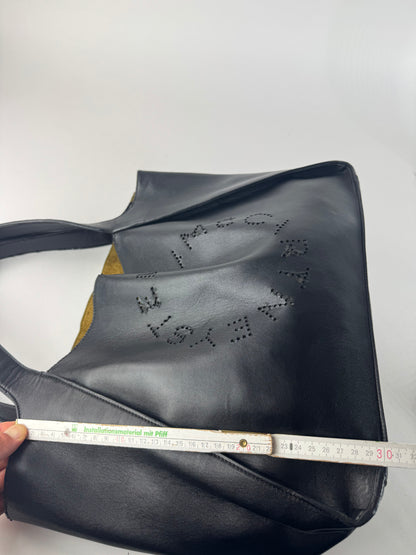 Vintage Stella Mc Cartney Vega Leather shopper black