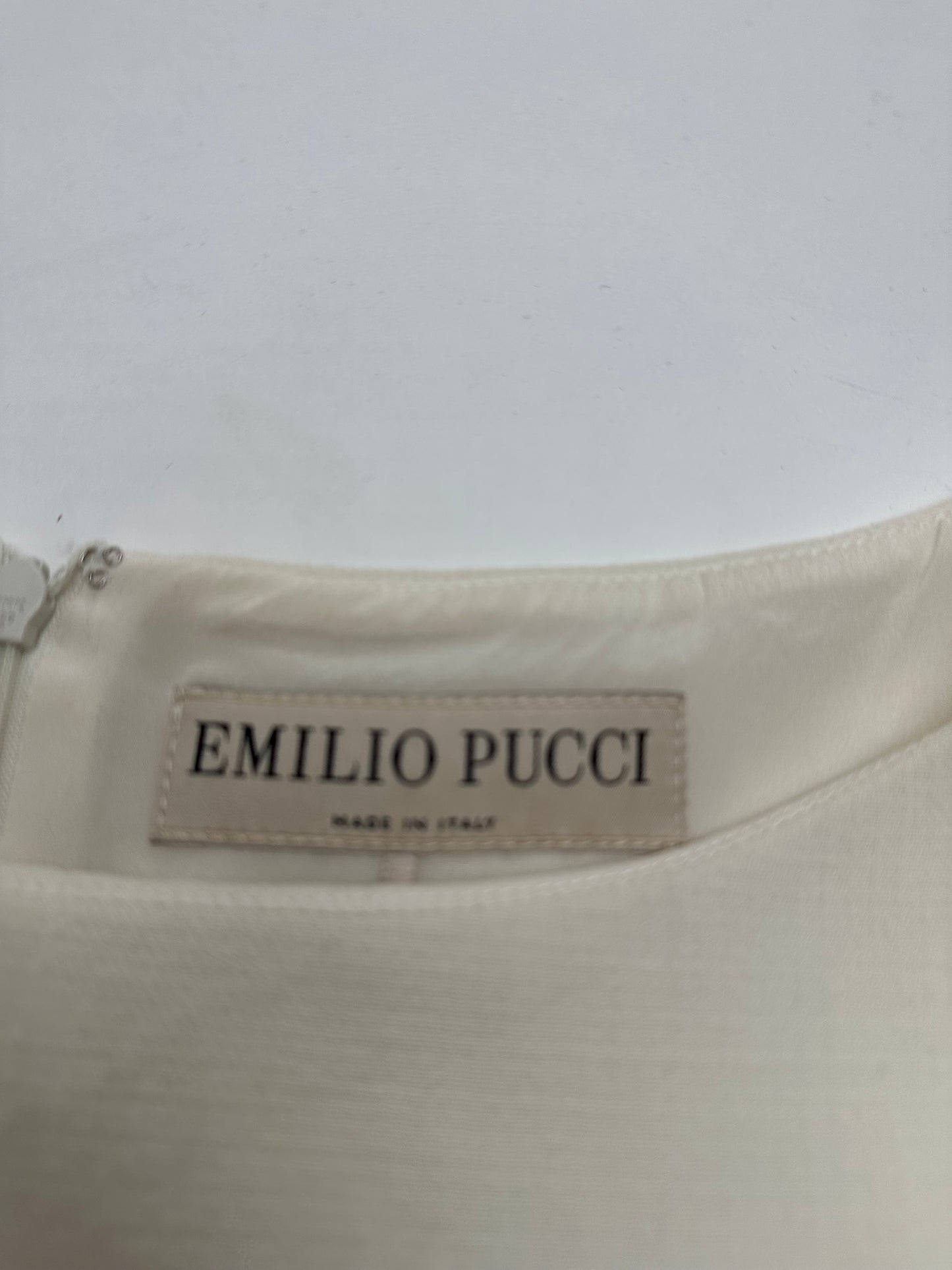 Vintage Emilio Pucci Wool Dress White M