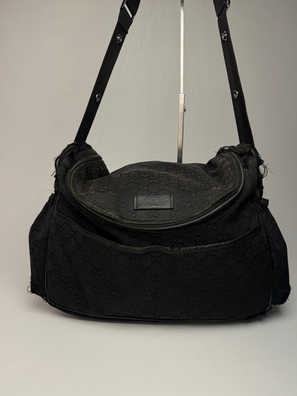 Vintage Gucci Multiway Monogram Bag black