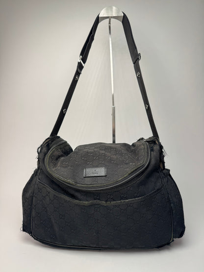 Vintage Gucci Multiway Monogram Bag black