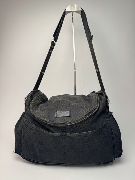Vintage Gucci Multiway Monogram Bag black