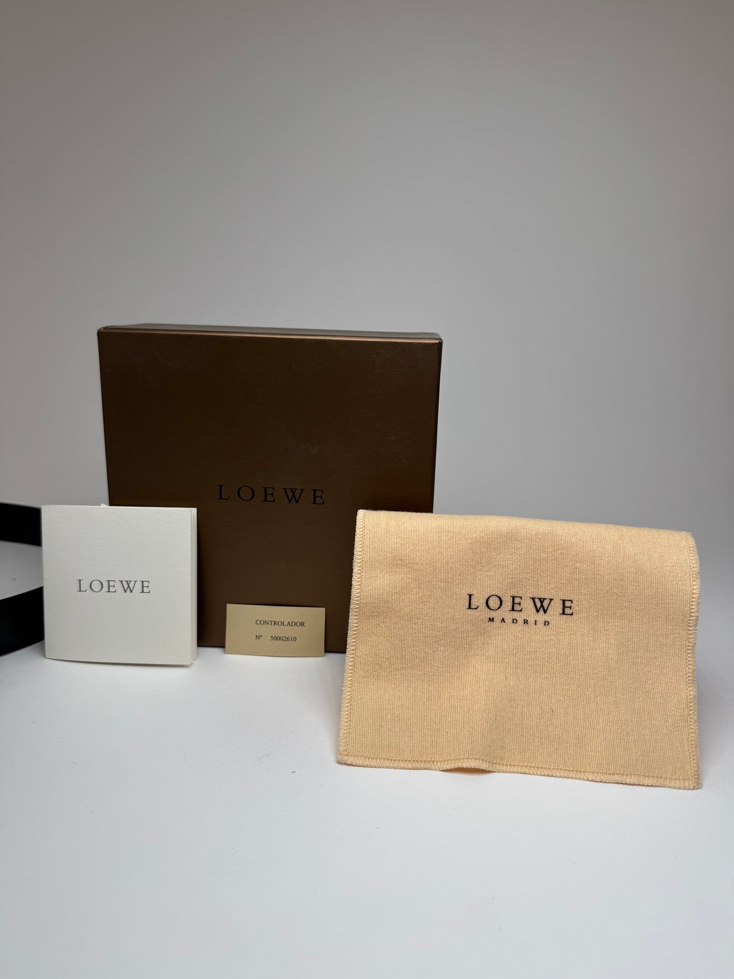 Vintage Loewe Madrid Leather Belt black