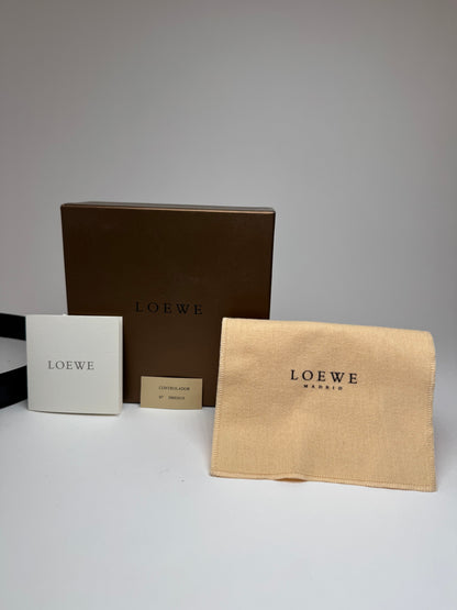 Vintage Loewe Madrid Leather Belt black