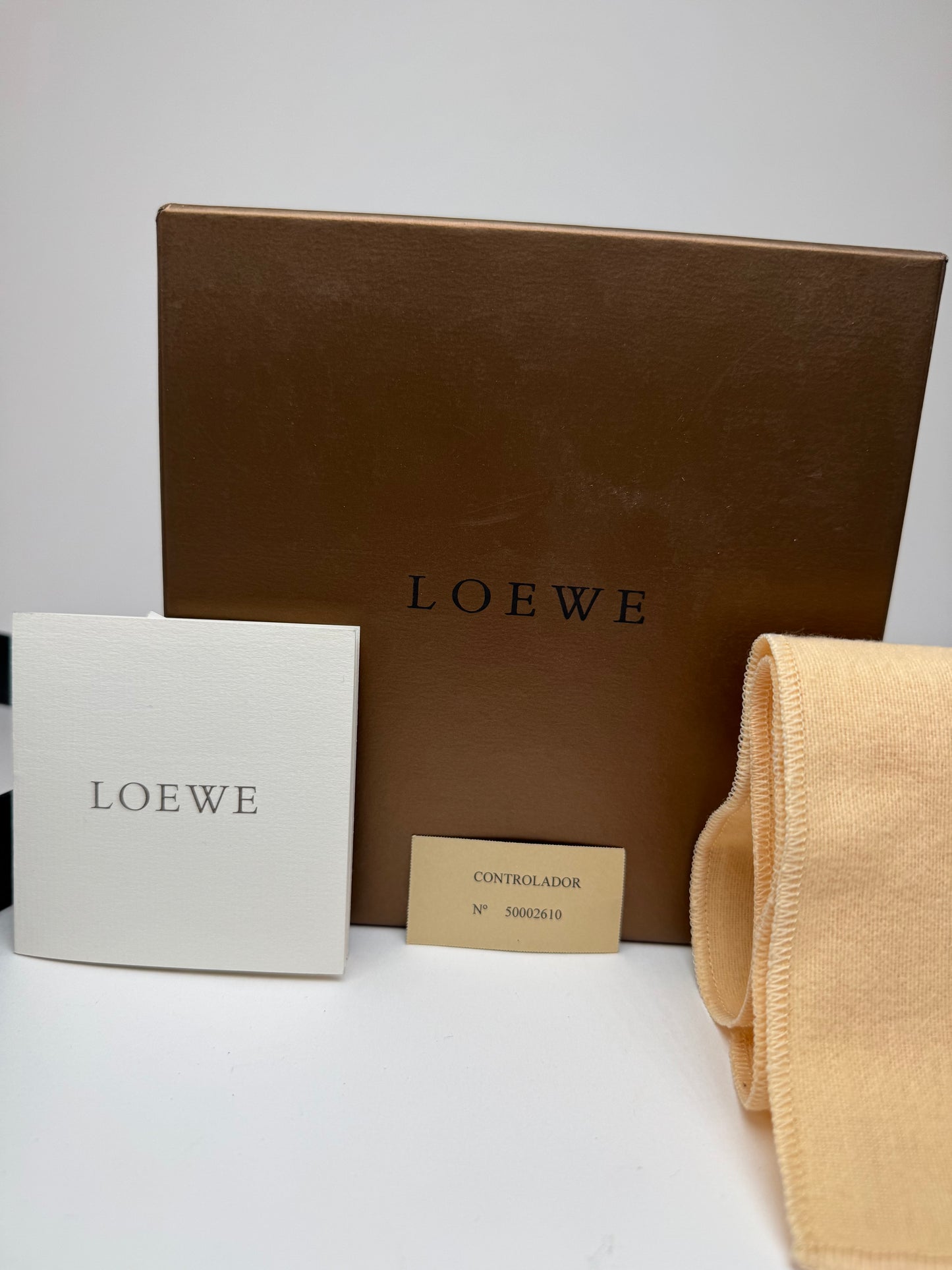 Vintage Loewe Madrid Leather Belt black